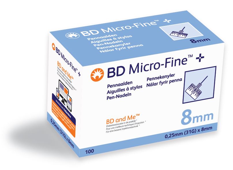 bd micro-fine 8 mm   100 pieces